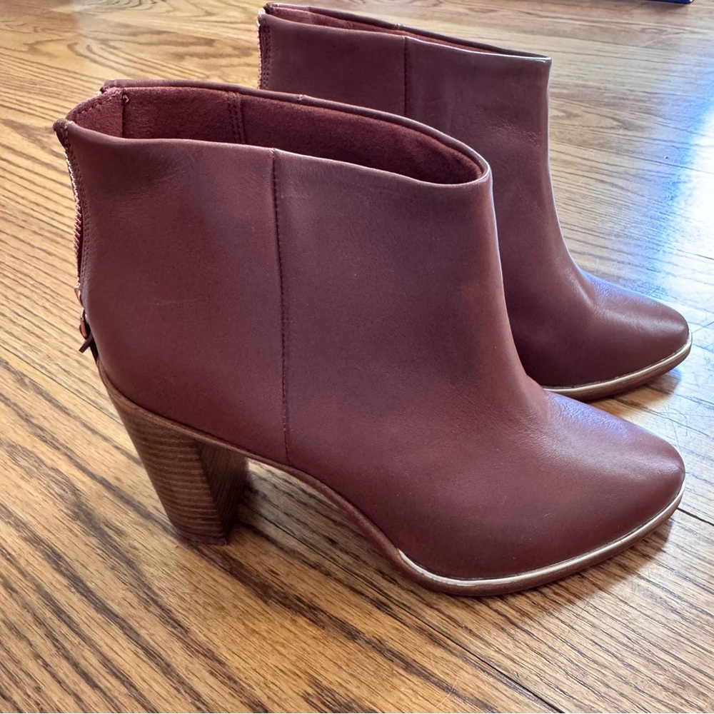 Ted Baker London size 36 Lorca 2 Ankle Boots cognac leather & metallic accents - Picture 5 of 10